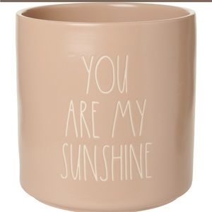 Rae Dunn "You Are My Sunshine" cylinder planter